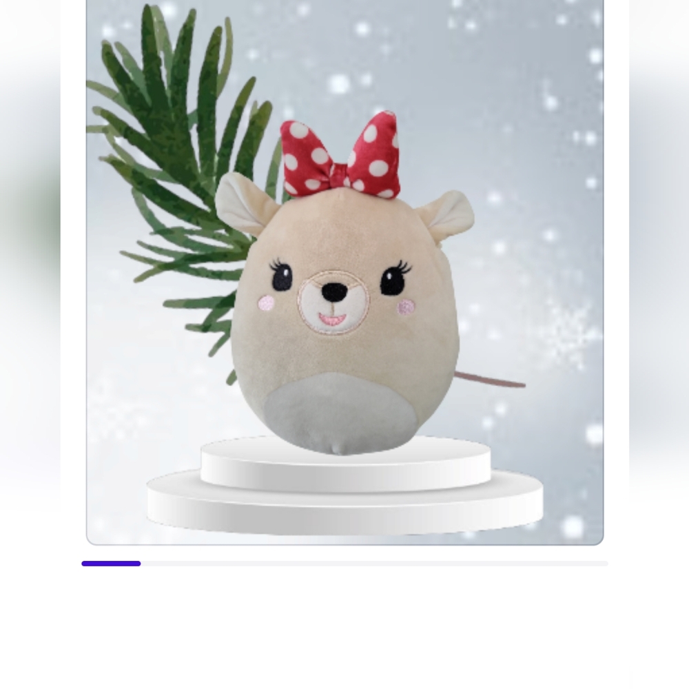 Squishmallows 12" Clarice The Reindeer Official Kellytoy Rudolph The Red Nose - Picture 10 of 11